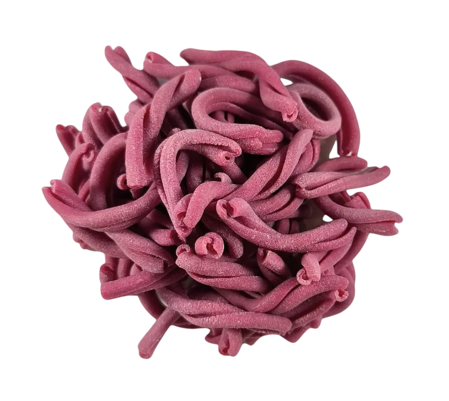 Casarecce con masa de remolacha