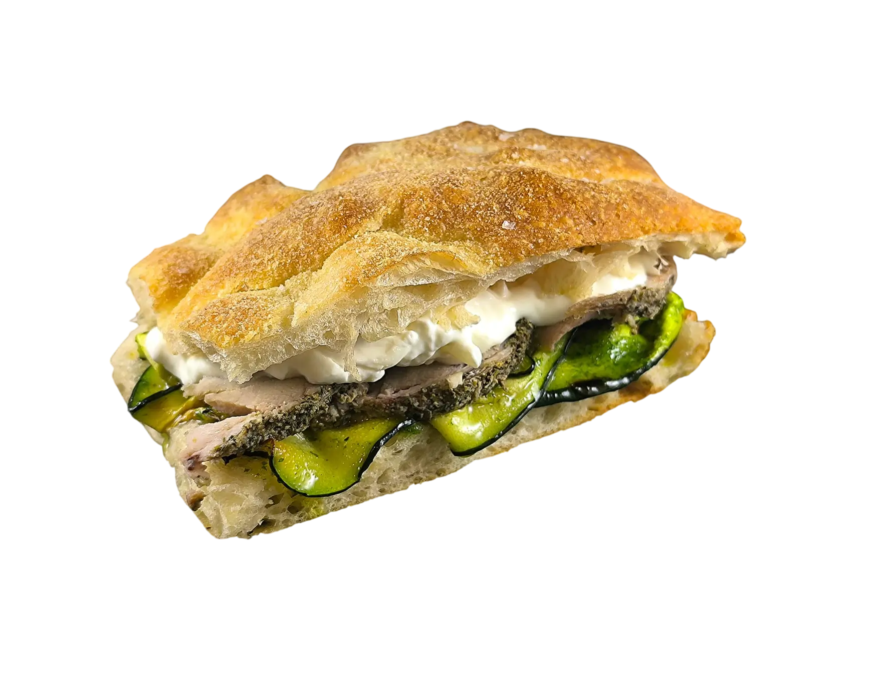 Focaccia con porchetta artesana