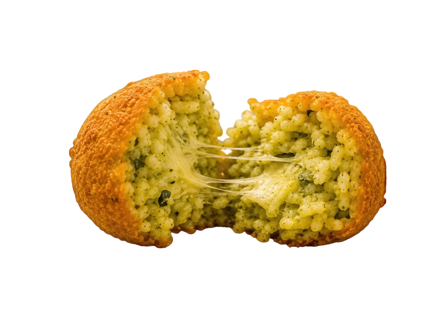 Supplí crema de calabacín y mozzarella