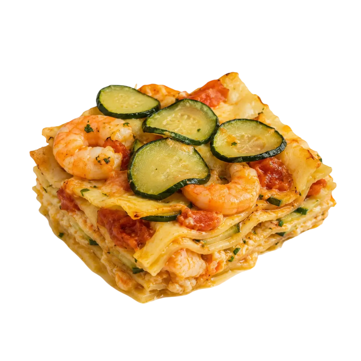 Lasaña de gamba